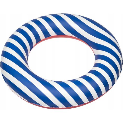 ANELLO GONFIABILE 55 CM A RIGHE BLU (1/5)