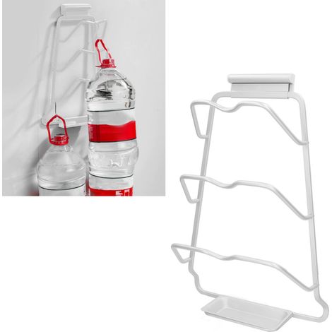 Support encastré en forme de S pour couvercles de casseroles, étagère de rangement murale de cuisine noire brillante avec bac de récupération. (1/5)