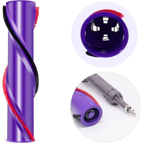 Brosse de Nettoyage pour Dyson V8 V10,Rouleau de Brosse pour Dyson V8 V10,Brosse de Rechange pour Tête Moteur Fendue/Pointe Corse de V8 V10 (1/5)