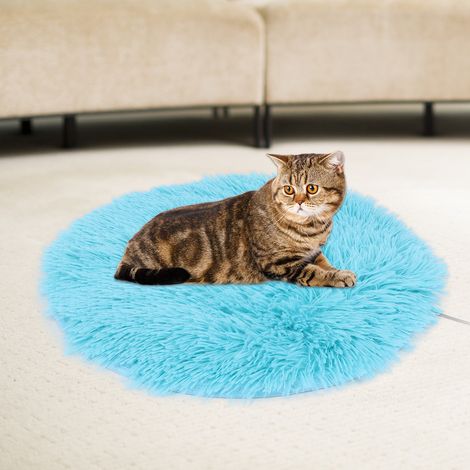 Couverture chauffante électrique Plush Four Seasons avec interface de chargement USB pour petits chiens et chats, bleu royal (1/5)