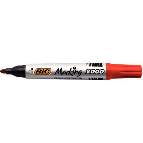 Marqueur Permanent Rouge Bic Marking 2000 - Lot de 1