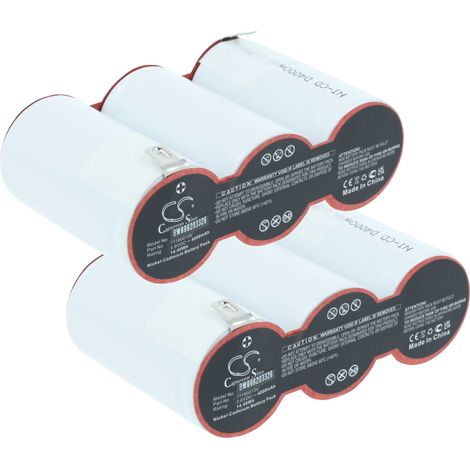 vhbw 2x batería reemplaza Van Lien 11190013V para vía de evacuación (4000 mAh, 3,6 V, NiCd)