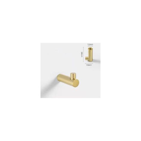Set di 4 ganci appendiabiti da parete in ottone, appendiabiti dorato, porta cappotti per appendere sciarpe, cappelli, borse e asciugamani - Crezuo