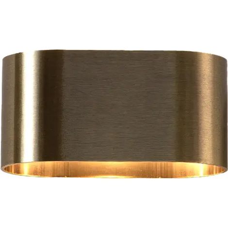 Applique murale métal bronze vieilli, éclairage haut/bas, G9 165mm (1/5)