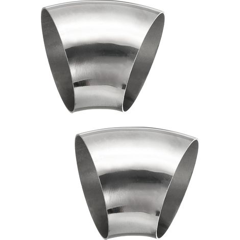 2pcs Coude À 45 Degrés À Mandrin, 76mm OD Acier Coude D'échappement Raccord De Tuyauterie D'échappement 304 Acier Inoxydable pour Exhaust Pipe Stair Handrail HVAC (1/5)