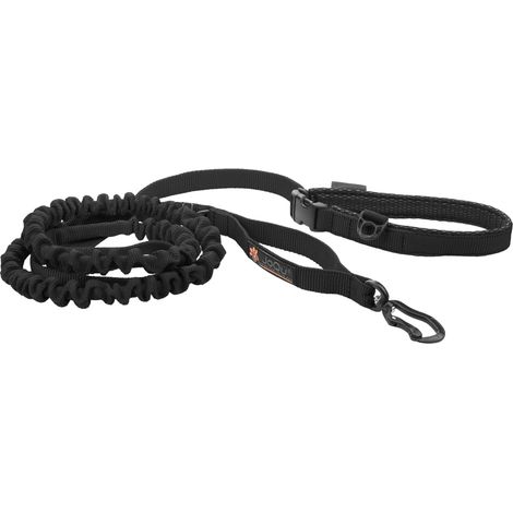 Correa JoQu® Ultra Strong Runners para perros pequeños y medianos con amortiguador, color negro