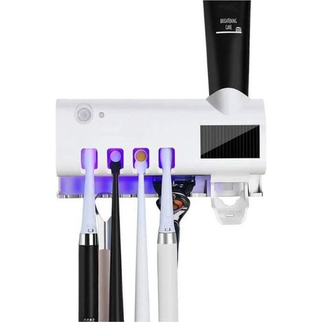 Stérilisateur à brosse à dents UV Stérilisateur à brosse à dents-Rechargeable, puissance solaire, désinfection par SU23098406