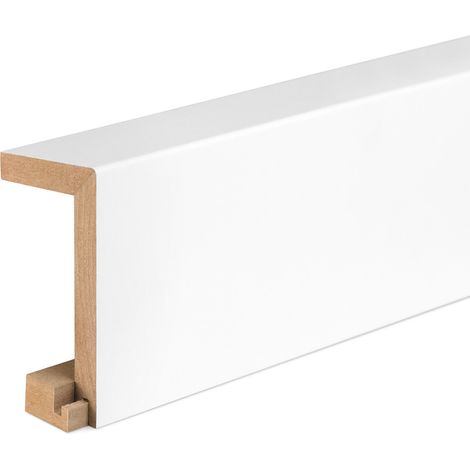 KGM Rohrverkleidung weiß MDF - Modern Profil 57x100mm 2,4 m