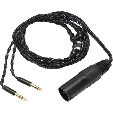 Câble audio XLR mâle 4 broches vers double jack 3,5 mm mâle pour casques Hifiman et Sony (1/5)
