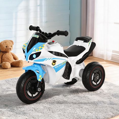 Moto pour enfant à pousser 3 roues musique et phares PP et métal (1/5)