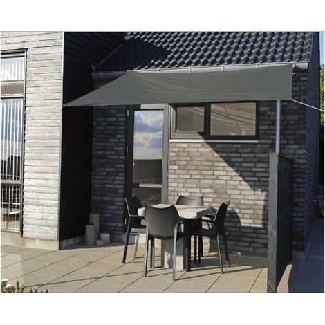 telo parasole quadrato eurogarden in poliestere grigio 3x3 m (1/2)