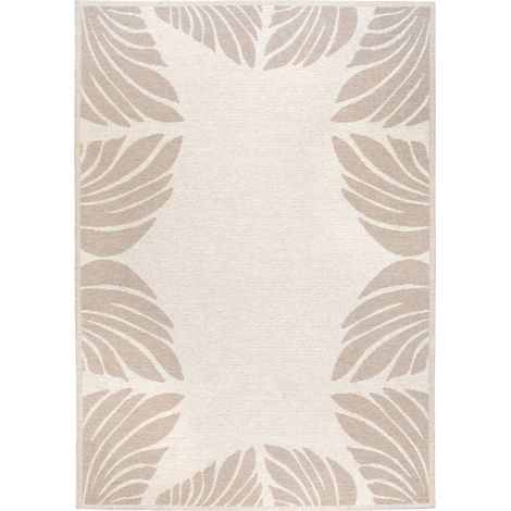 VIVARAISE - Tapis extérieur Vivaraise Nilos - Polyester recyclé naturel 290 x 200 cm (1/5)