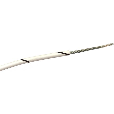 Fils de câblage RS PRO, 0,22mm², Noir/Blanc, 100m, 1 000 V c.a. ( Prix pour Bobine de 100 Mètres )