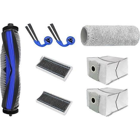 Accessoires pour Ecovacs X9 Pro Omni : brosse principale, filtre HEPA, rouleau, sac à poussière, pièces de rechange (1/5)