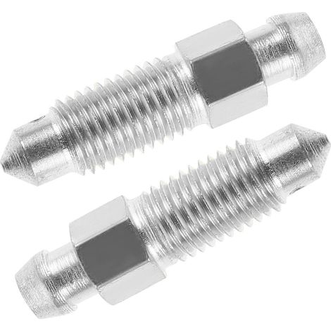 Deux vis de purge de fourche avant, vis de purge des conduites de frein, soupape de décharge de pression de fourche avant, vis de purge hydrauliques (métal) (1/5)