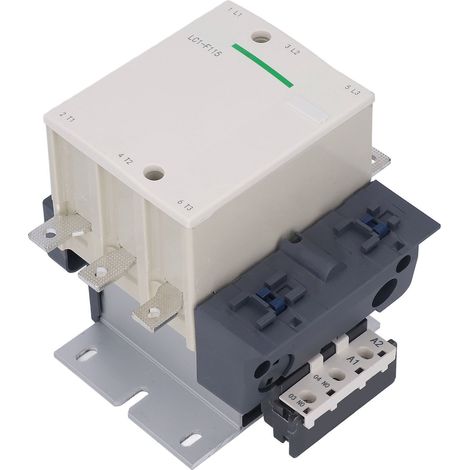 Contacteur tripolaire LC1 F115 380 V, tension d'impulsion de 8 kV, contacts argentés ignifugés, bobine en cuivre (1/5)