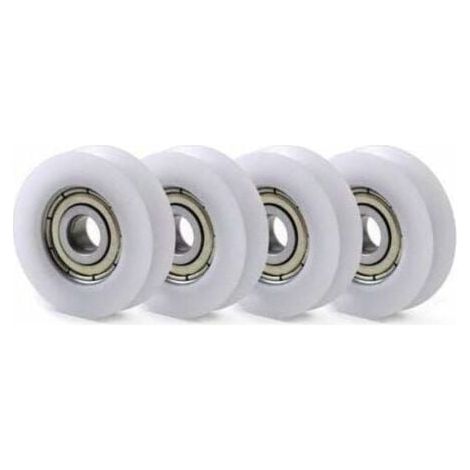 10 PCS U Nylon en Plastique intégré 608 roulements à Billes de Gorge 8 30 10mm Poulie de Guidage (1/4)