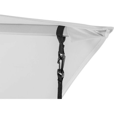 Protection coupe-vent pour parasol décentré, Anthracite, 273 x 2 x 0,2 cm, Paracorde / Hauban résistant au vent / Corde d'arrimage (1/5)