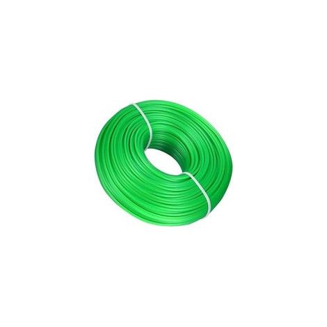 Fil de nylon pour débroussailleuse et tondeuse à gazon – 2 mm × 100 m – bobine ronde universelle compatible avec tondeuses électriques et thermiques (1/5)