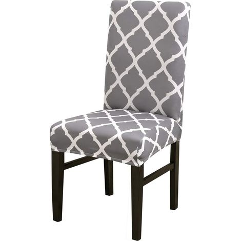 Stretchable dining chair cover, protective cover for dining chairs, European style seat cover for weddings, banquets, Christmas parties, birthdays (1/5)
