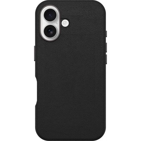 OtterBox Symmetry Series Cactus Leather für MagSafe für iPhone 16, Noir Ash