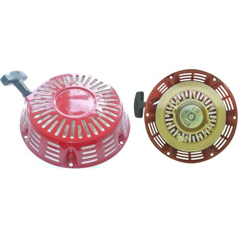Lanceur moteur thermique Honda rouge – Compatible GX110, GX120, GX140, GX160 – Entraînement 2 cliquets plastiques – Puissance optimisée