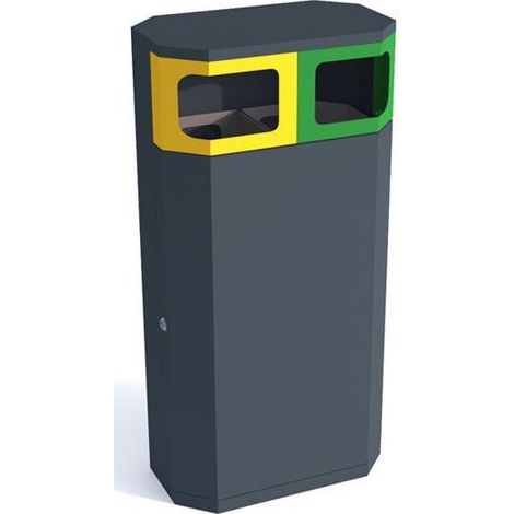 Poubelle extérieur pour tri sélectif SOLARIS II 15l