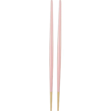 304 Stainless Steel Chopstick Japanese Sushi Gold Chopsticks Tableware Set(Pink) (1/5)