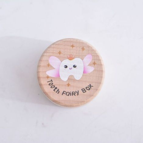 Boîte À Souvenirs - Bois Naturel - Pour Dents De Bébé Cheveux Premiers Objets Précieux - 1 Pièce (1/4)