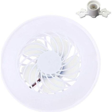 Ventilateur de plafond avec éclairage LED intégré, 5 pales, douille E27, modèle moderne. (1/5)