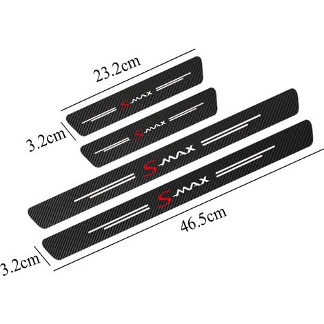 (SMAx) 4 autocollants de seuil de porte en fibre de carbone pour Ford C-Max et S-Max - Accessoires auto (1/3)