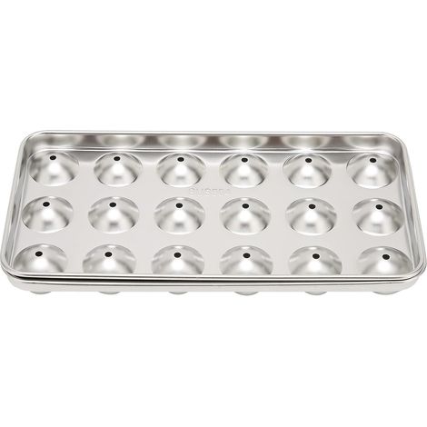 Bac à glaçons en acier inoxydable 304, boule de glaçon, porte-glaçons, outil de fabrication de glaçons pour vin, boissons, bar, restaurant (1/5)