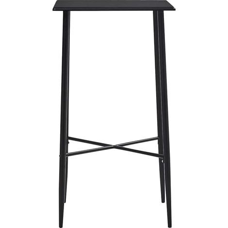 Maison Exclusive - Tavolo da Bar Nero 60x60x111 cm in MDF (1/5)