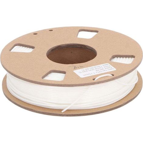 Filament pour imprimante 3D 1.75mm Flexible TPU Filament Bundle Haute Précision 95A Soft Filament d'impression 3D Consommable d'imprimante 3D Blanc (1/4)