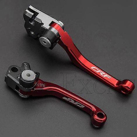 Poignées de frein et d'embrayage pliables, couleur mate, pour Honda CRF250R/CRF450R/CRF 250/450 R (2007-2022) pour moto tout-terrain (CRF250M 2013-2017). (1/5)