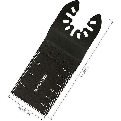 20er-Pack Universal-Oszillationssägeblätter, Multitool Plus 34-mm-Präzisions-Schnellwechsel-Multitool-Sägeblätter für Bosch Holz, Kunststoff, Metall, Nägel, Sunny (1/4)