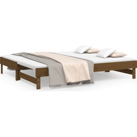 Maison Exclusive - Dormeuse Estraibile Ambra 2x(100x200) cm Legno Massello di Pino