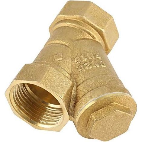 Ej.Life 1 "BSPP Filetage femelle en laiton de connecteur de valve de filtre de tamis en forme de Y de dureté élevée pour la séparation huile-eau (1/5)