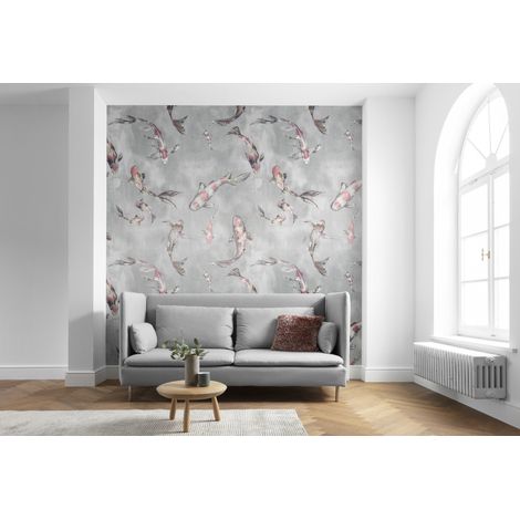 Papier peint panoramique classique,modern Koi (1/4)