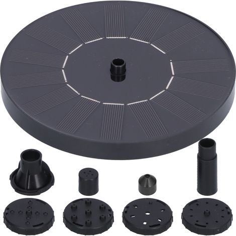 Pompe solaire flottante pour fontaine de bassin, jardin et piscine, décoration extérieure avec panneau solaire intégré. (1/5)