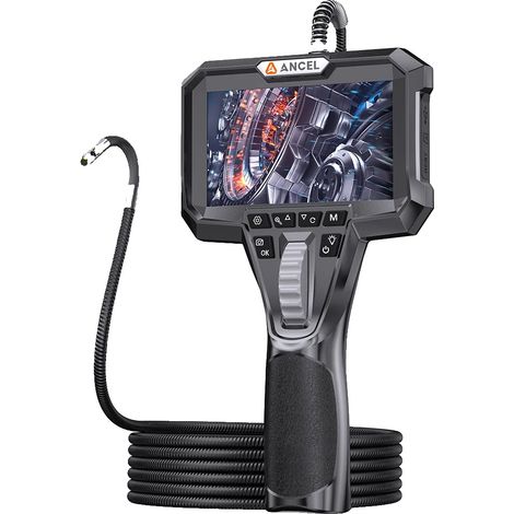 Telecamera endoscopica articolata, diametro lente 6,5 mm, schermo da 4,3 pollici, profondità di campo da 15 mm a 100 mm, 7 luci LED, campo visivo di 70°. (1/5)