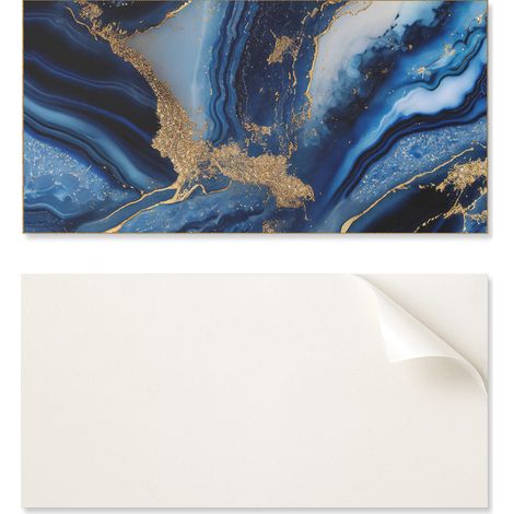 Juego de azulejos de vinilo para pared con estampado abstracto ondulado de 10x40x20 cm.