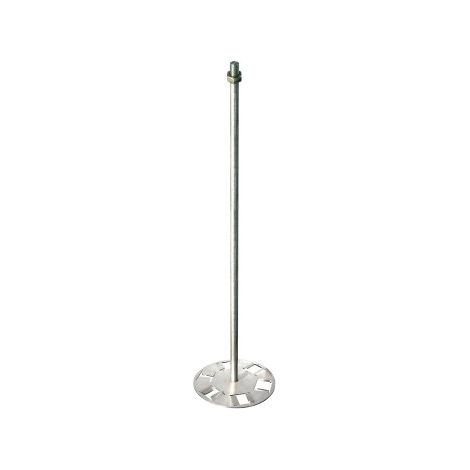 Taliaplast – Hélice pour malaxeur inox 600mm – Disque perforé 160mm – Turbine 100% inox pour malaxage rapide et homogène – Ø tige 14mm (1/5)