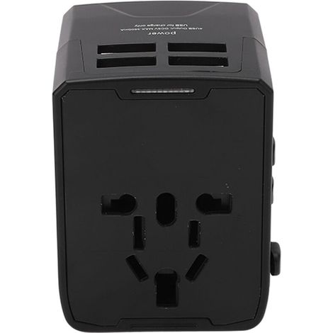 Adaptateur de Voyage Universel avec Ports USB - Convertisseur International Prises EU/UK/US/AU/JP 100-240V (1/5)