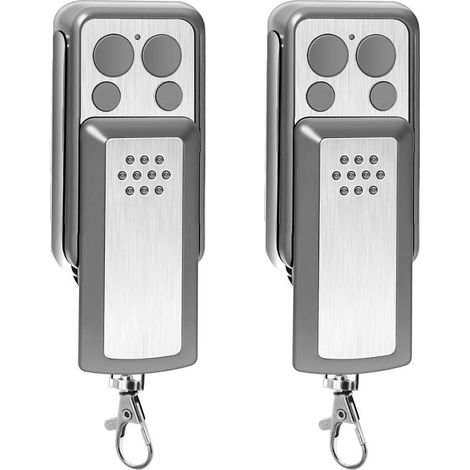 - Telecomando per cancello - Accessorio di motorizzazione - 4 pulsanti compatibili con Avidsen - Connessione wireless diretta - Uso esterno in garage - Nero - 10x5x2cm (1/5)