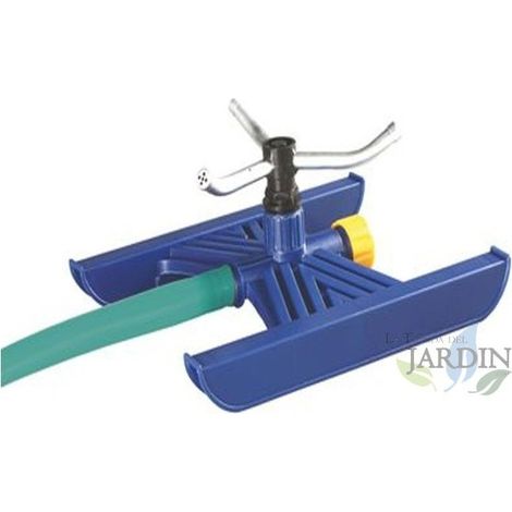 Irrigatore da giardino circolare in alluminio, raggio 7,5 m, base inclusa - robusto e durevole