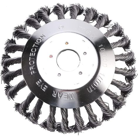 Tête de Débroussailleuse Universelle 150 x 25,4mm Fil d’Acier pour Tondeuse à Gazon 6 Pouce Désherber Ronde pour Élimination Efficace de la Mousse Outils de Pelouse Jardin (1/5)
