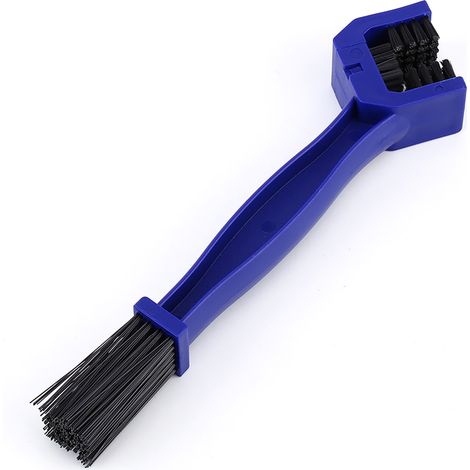 Nettoyeur de chaîne moto Brosse de nettoyage Outil bleu pour freins et saletés (1/5)