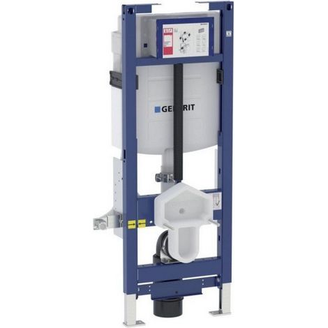 Geberit Duofix Elemento per WC sospeso, 112 cm, con cassetta di risciacquo ad incasso Sigma 12 cm, senza barriere architettoniche, WC regolabile in altezza, 111.396.00.5 (1/2)