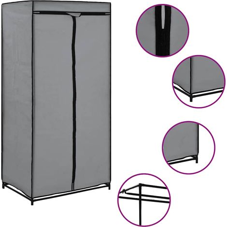 Armario gris 75x50x160 cm vidaXL (1/5)
